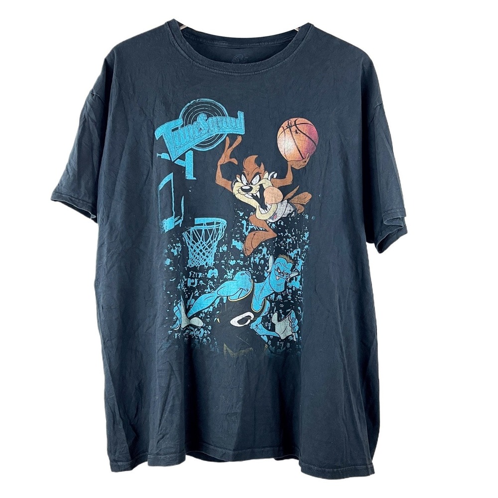 Vintage Tune Squad Space Jam Taz‎ & Monster T-Shirt Mens XL